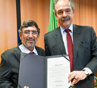 Aloizio Mercadante (dx) e Reinaldo Centoducatte.